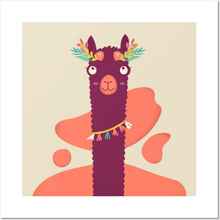 Cute Lama Posters and Art